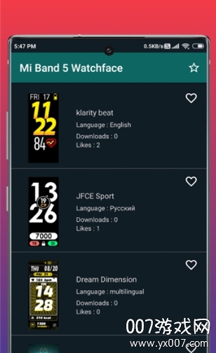 MiBand5 WatchFacesv1.0.3 ȸ