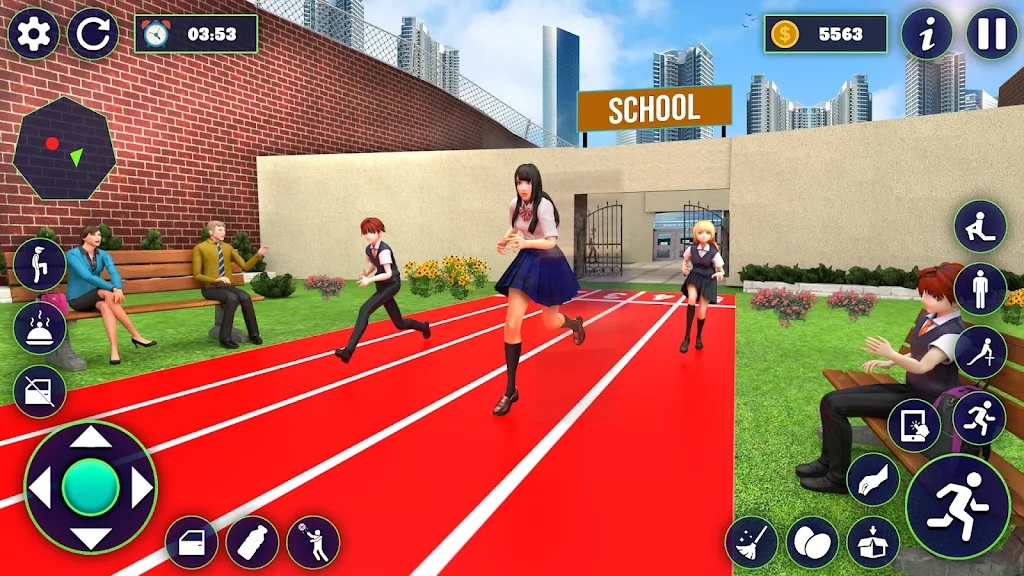 У԰˶Ϸİ׿(School Girl Life Simulator)v1.23 ֻ
