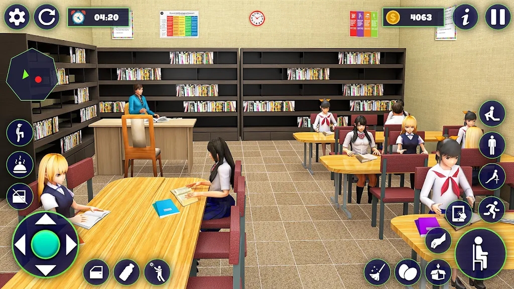 У԰˶Ϸİ׿(School Girl Life Simulator)v1.23 ֻ