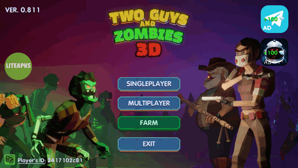 һͽʬ(Two Guys And Zombies 3D)v0.811 ٷ