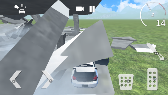 Cars vs Buildings Car Crash°