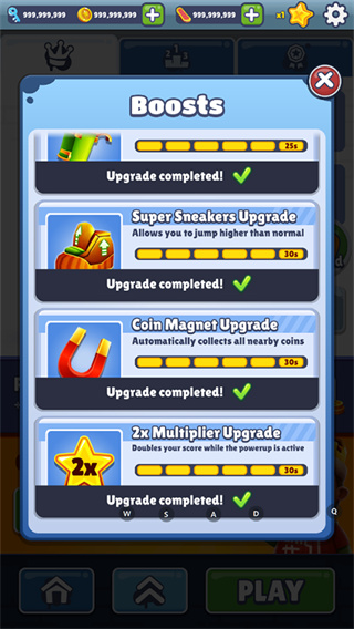 �����ܿᳬ���ܿ˰汾���ò˵��������İ�(Subway Surf)v3.58.2 ��׿���°�